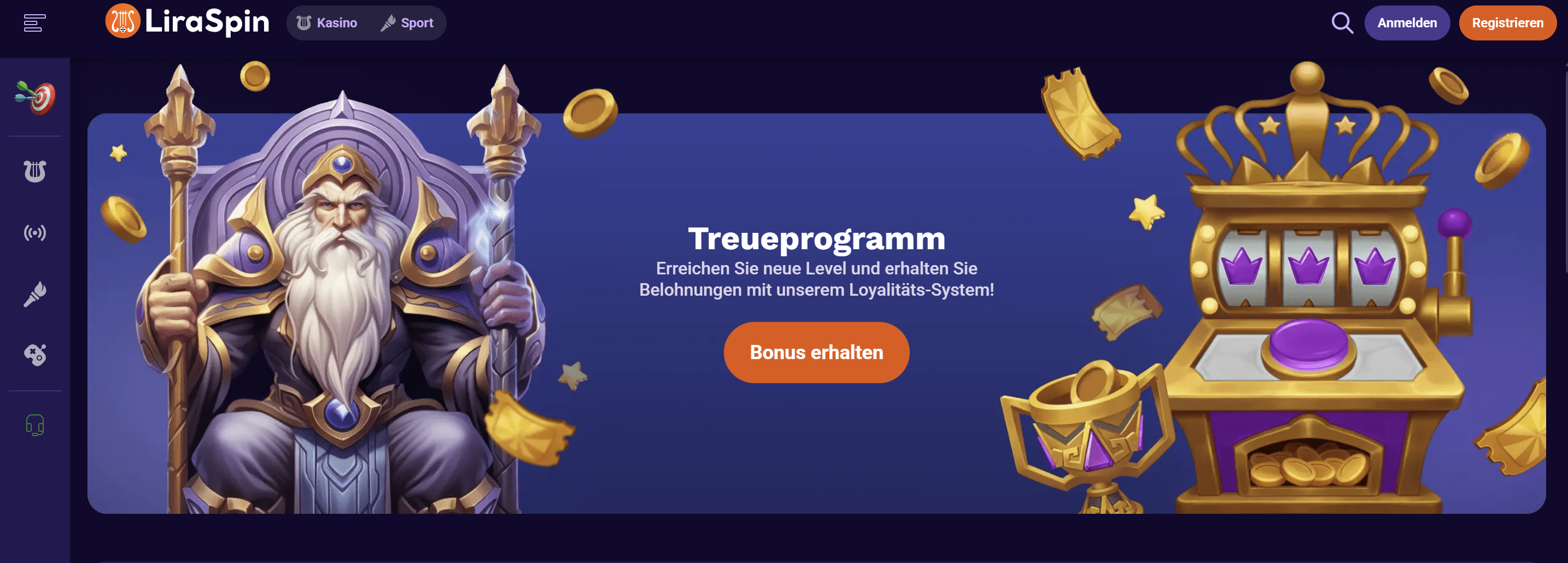 Liraspin Casino Aktionen und Treueprogramm